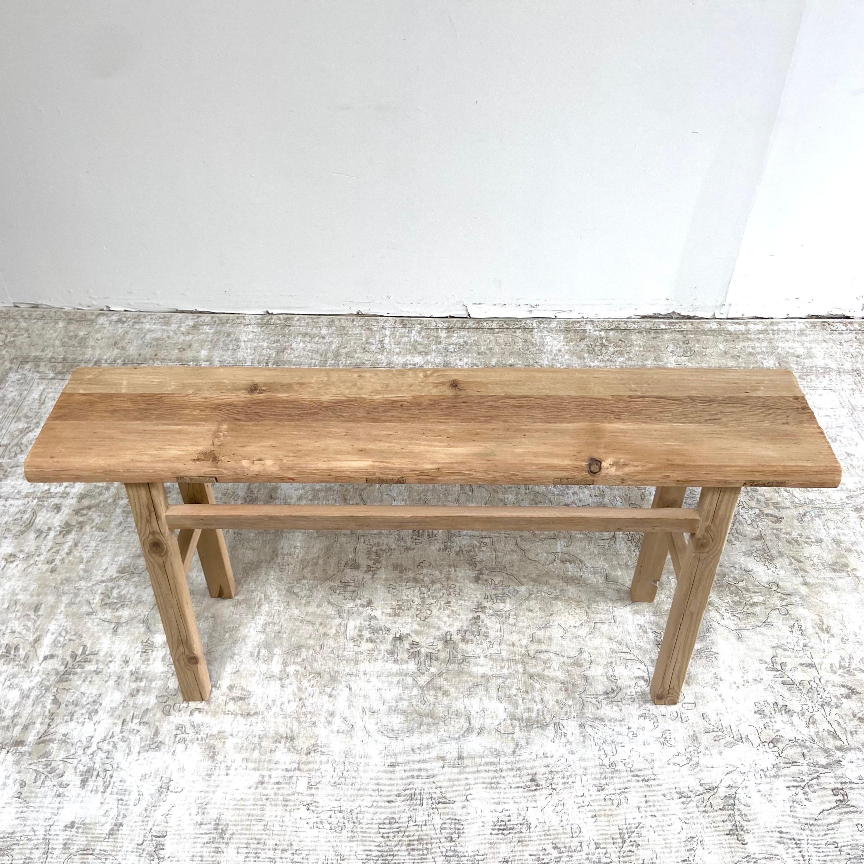 Vintage Wood Console Table Entry Table or Sofa Table 5