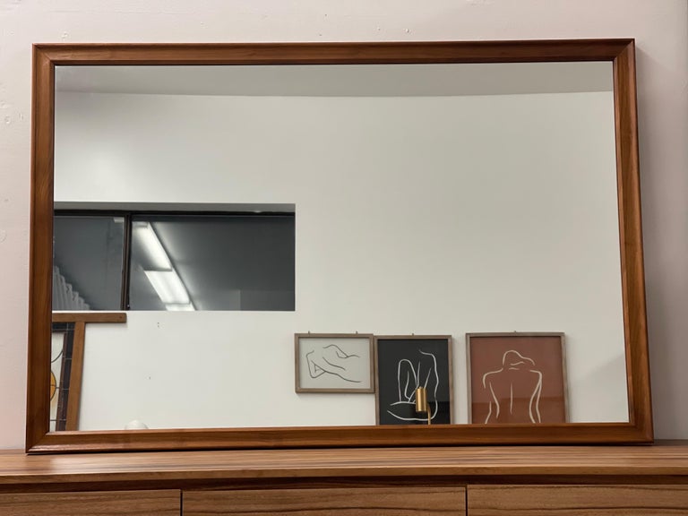 Vintage Wood Framed Drexel Mirror For Sale at 1stDibs