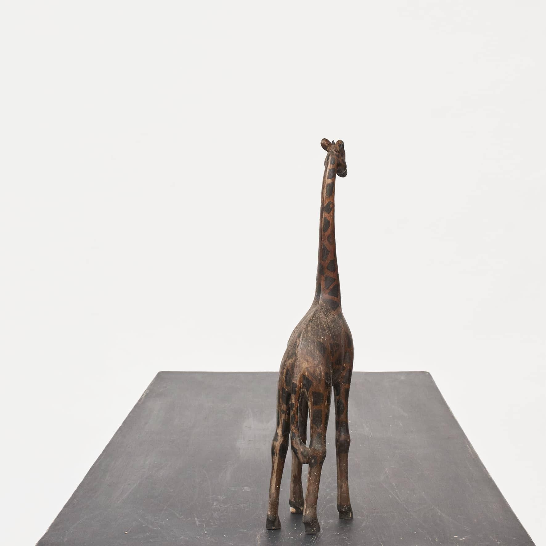 giraffen aus holz