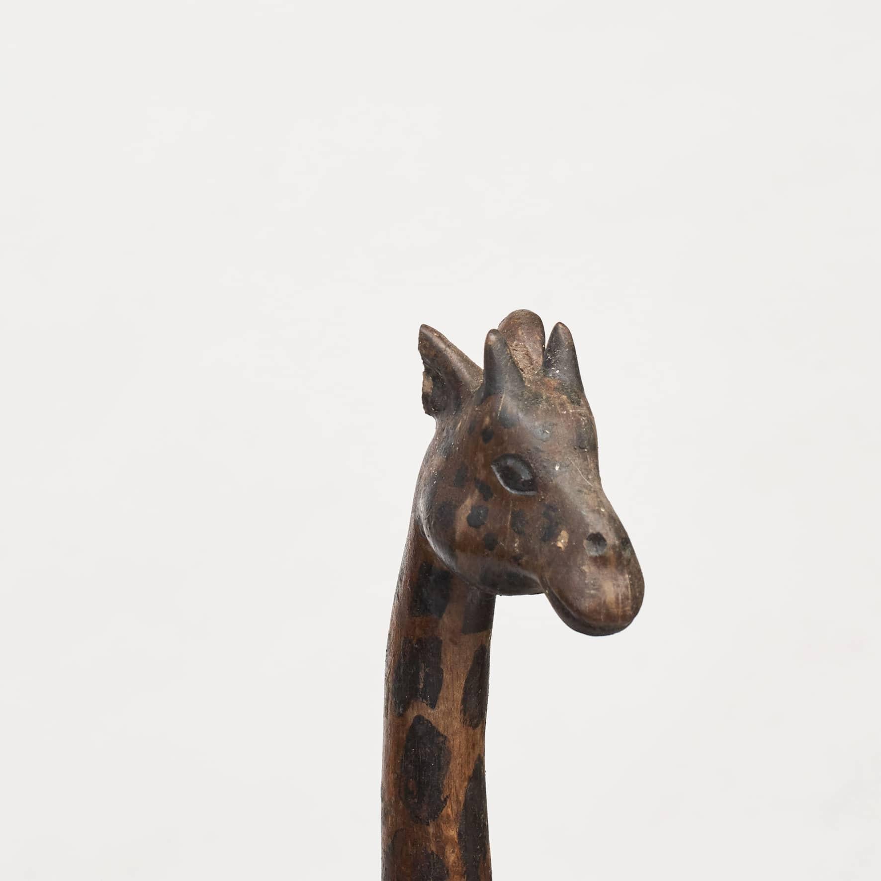 giraffe aus holz