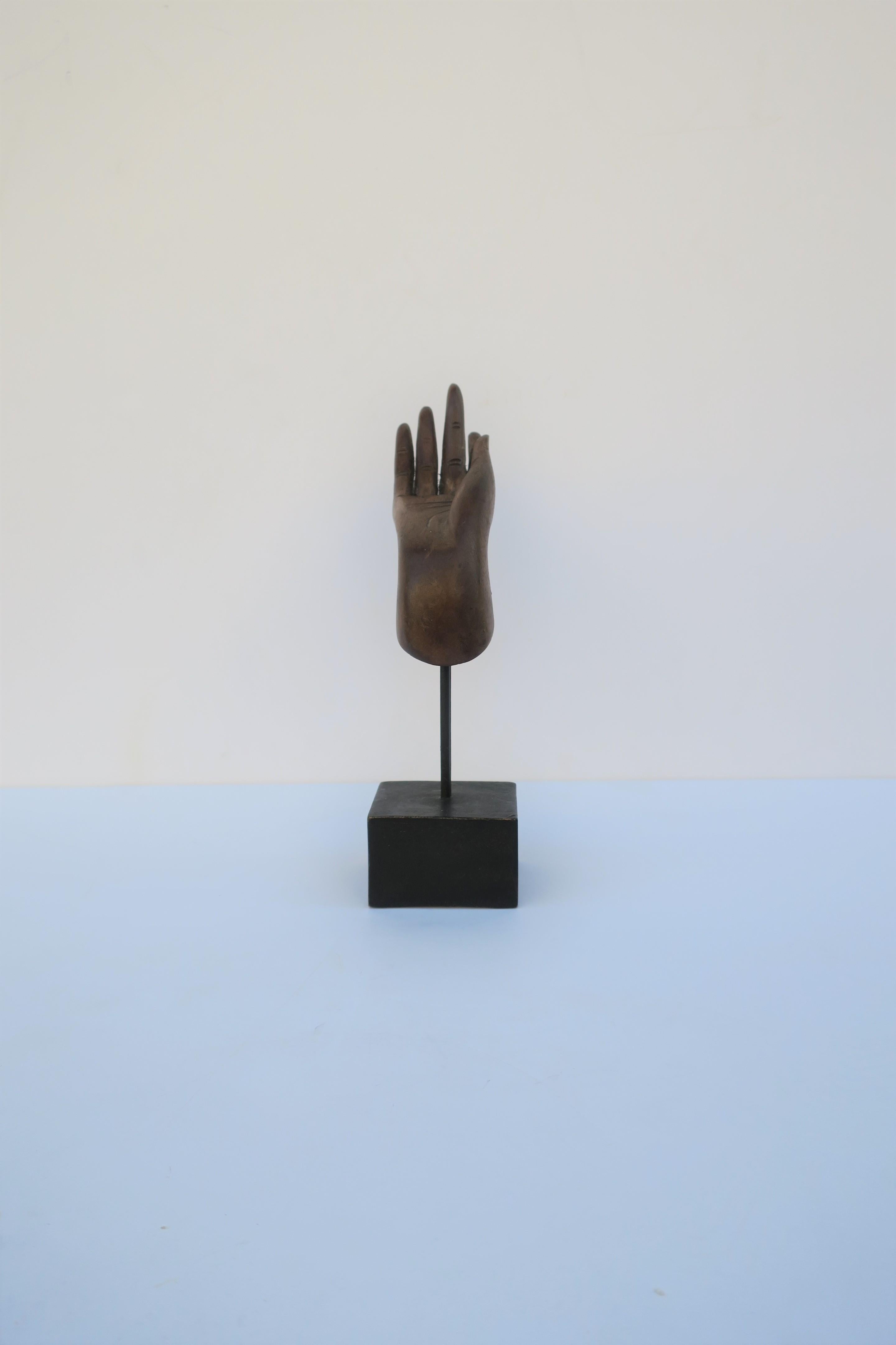 Vintage Wood Hand Sculpture 5