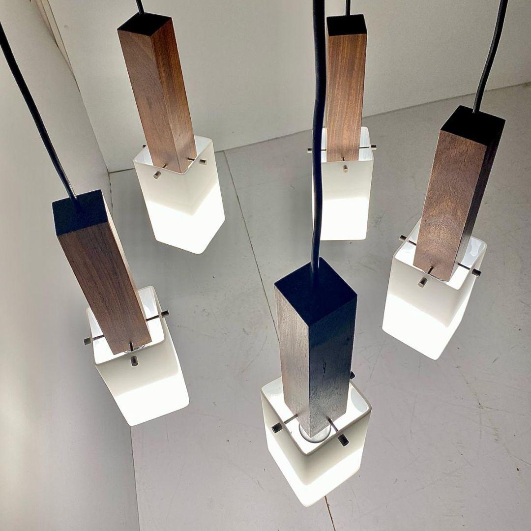 Plexiglass Lampadario Guzzini del Mid Century Modern, Italia, 1960 in vendita