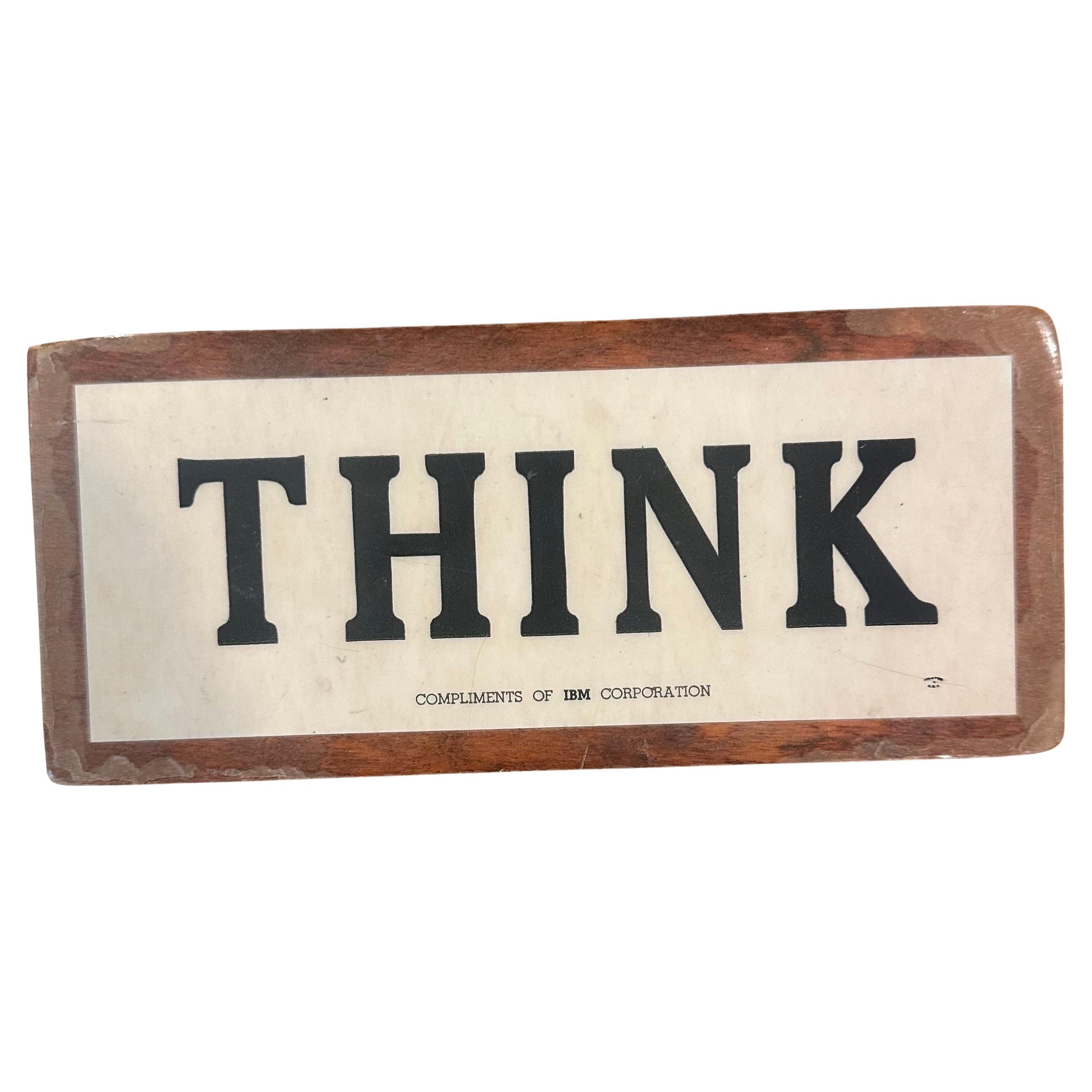 Ibm Think - 6 For Sale on 1stDibs | ibm think sign for sale, ibm