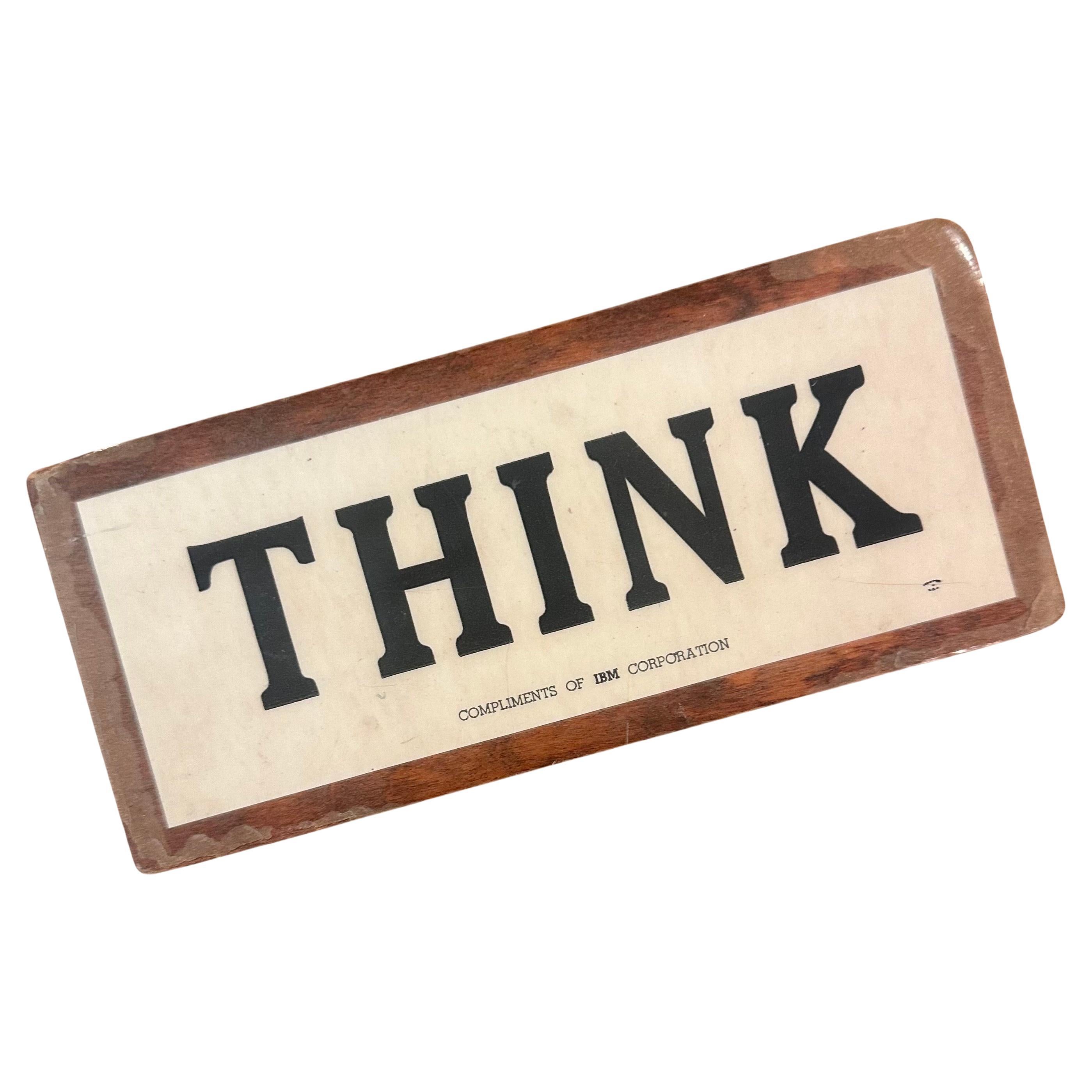 Ibm Think - 6 For Sale on 1stDibs | ibm think sign for sale, ibm