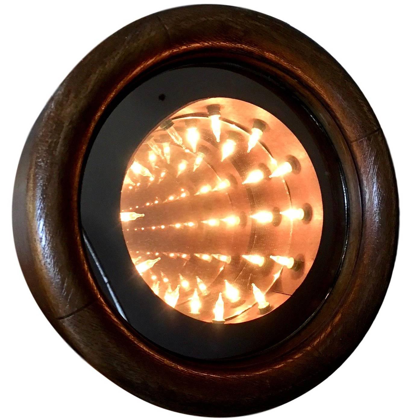Vintage Wood Infinity Mirror at 1stDibs infinity mirror for sale