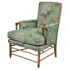 Silla Vintage Wood Ladderback Recién Tapizada