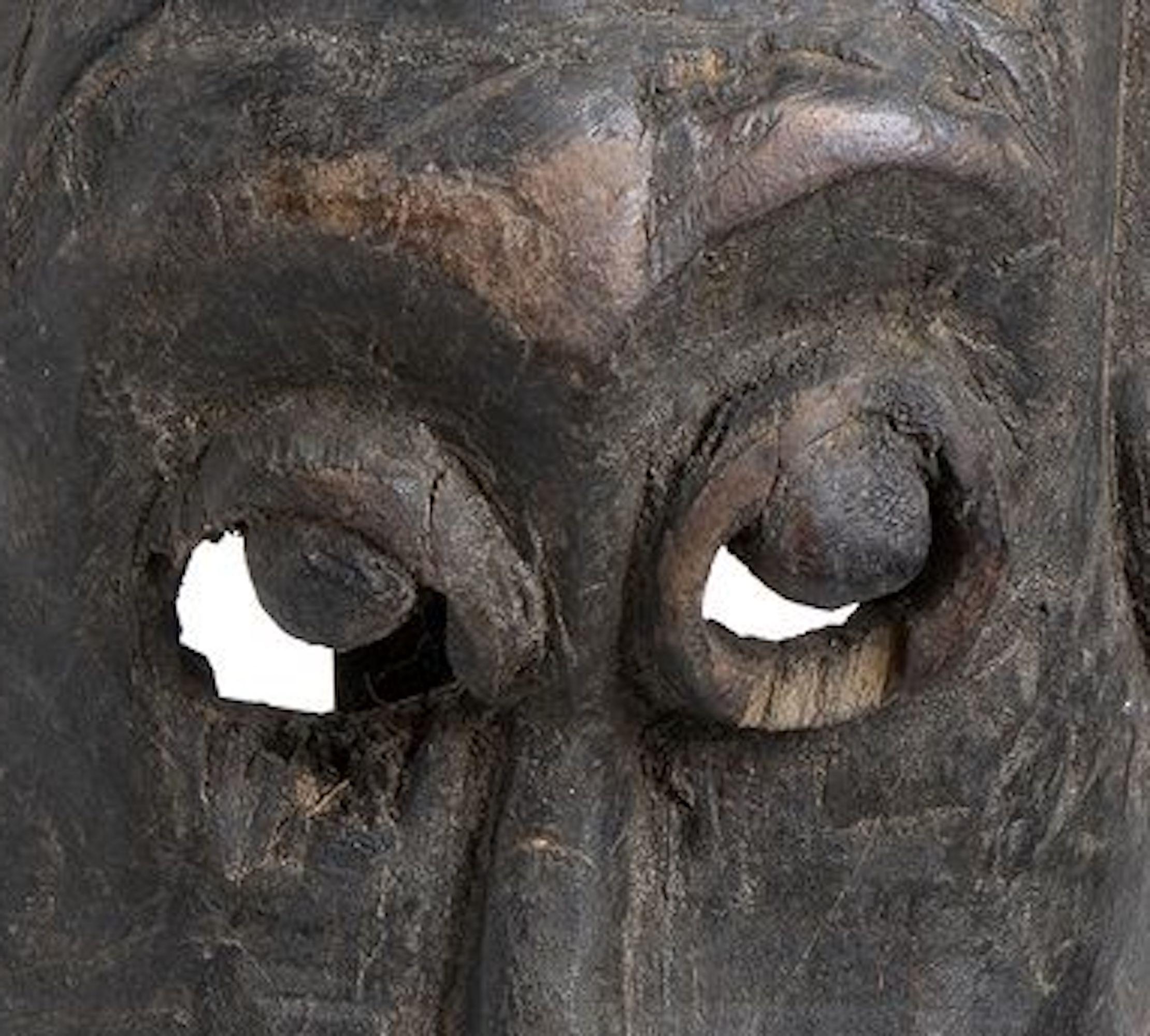 Vintage Wood Mask from Nepal at 1stDibs | nepal mask for sale 