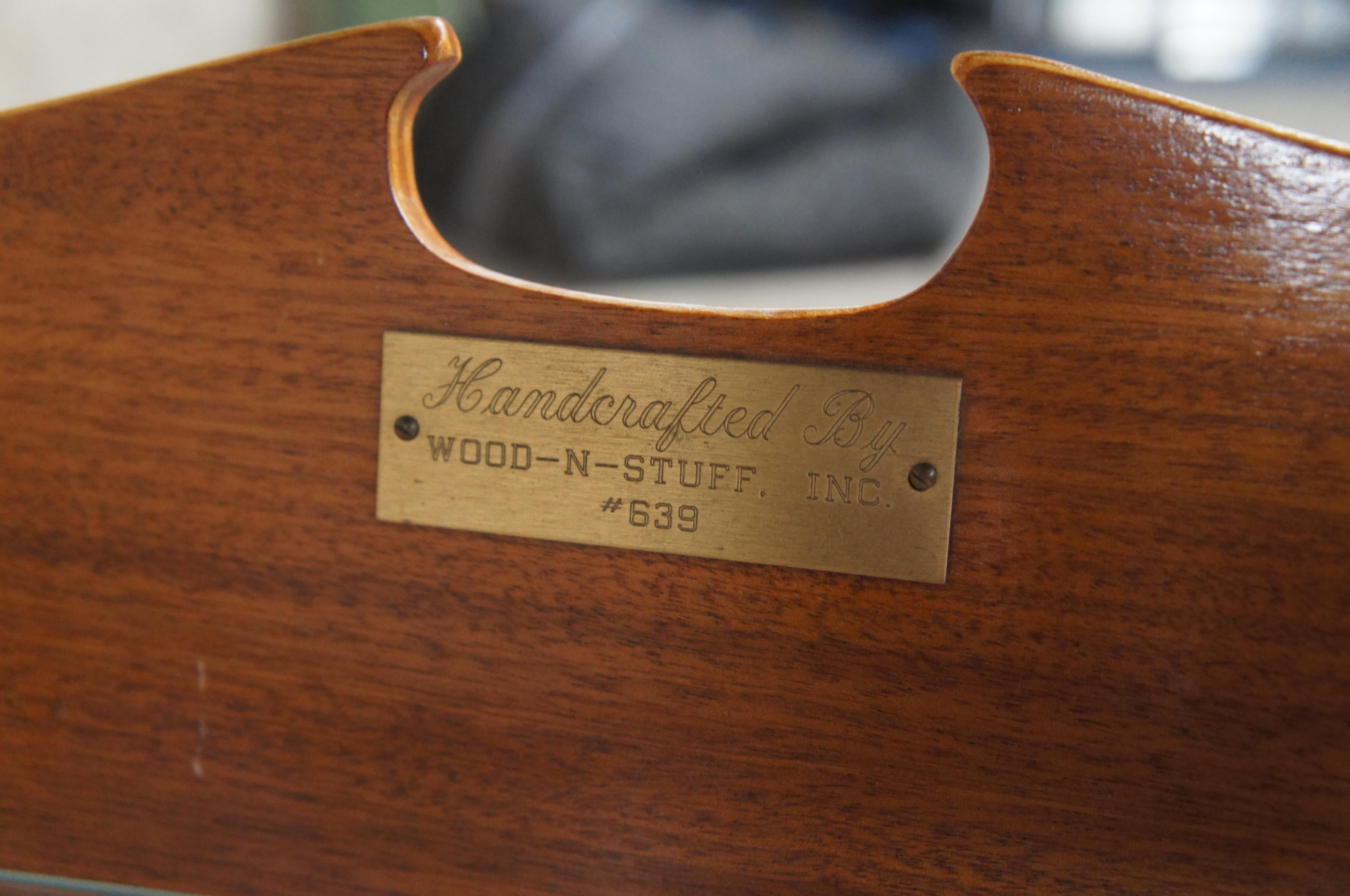 Fin du 20e siècle Table basse de bateau à rames vintage en chêne fait à la main par Handcraft Wood-Stuff 46
