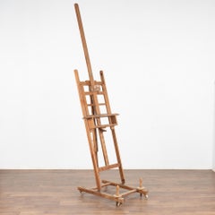 Vintage Wood Painter's Easel, Denmark circa 1920