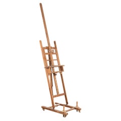 Vintage Wood Painter's Easel, Denmark circa 1920