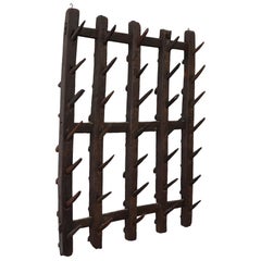 Vintage Wood Plough Coat Rack