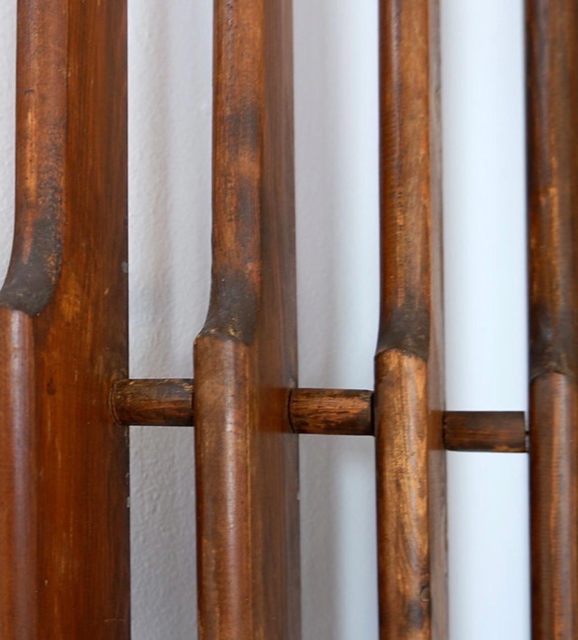 Vintage-Raumteiler aus Holz - 1960er Jahre im Angebot 5