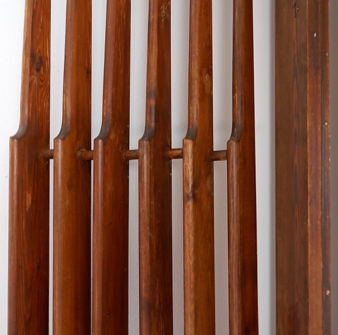 Vintage-Raumteiler aus Holz - 1960er Jahre im Angebot 6