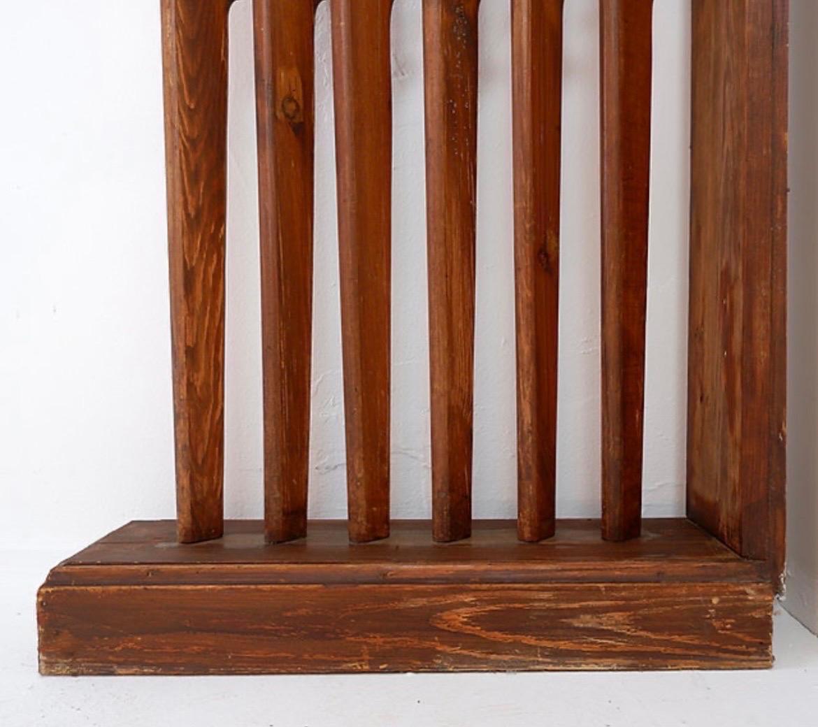 Vintage-Raumteiler aus Holz - 1960er Jahre im Angebot 7
