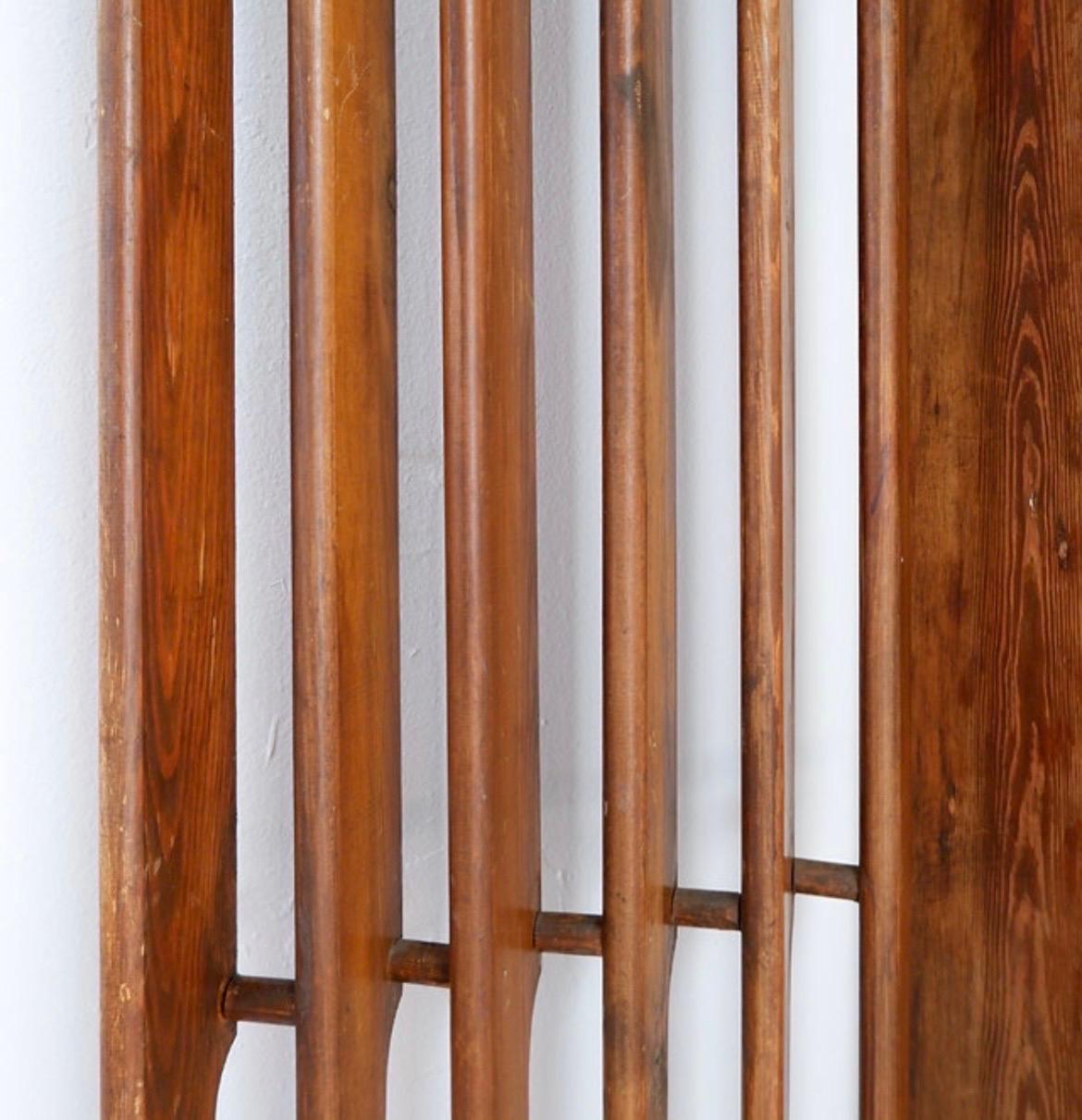 Vintage-Raumteiler aus Holz - 1960er Jahre (Moderne der Mitte des Jahrhunderts) im Angebot