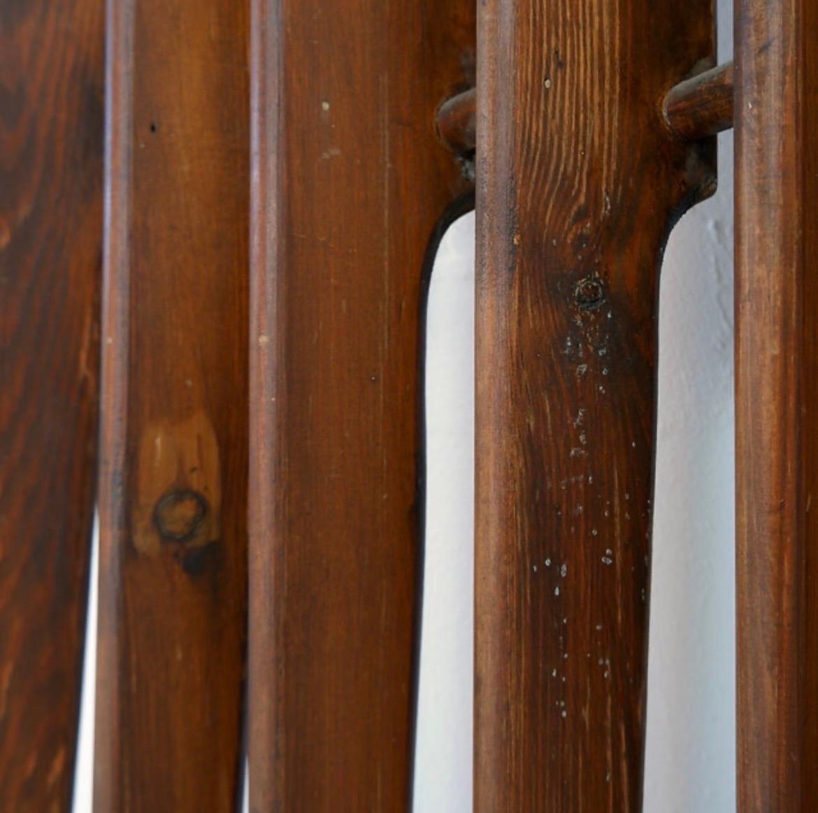 Vintage-Raumteiler aus Holz - 1960er Jahre im Zustand „Gut“ im Angebot in Linkebeek, BE