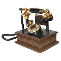 Telefono rotante Wood Vintage