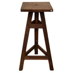 Vintage Wood Sculpture Stand from France, circa 1950