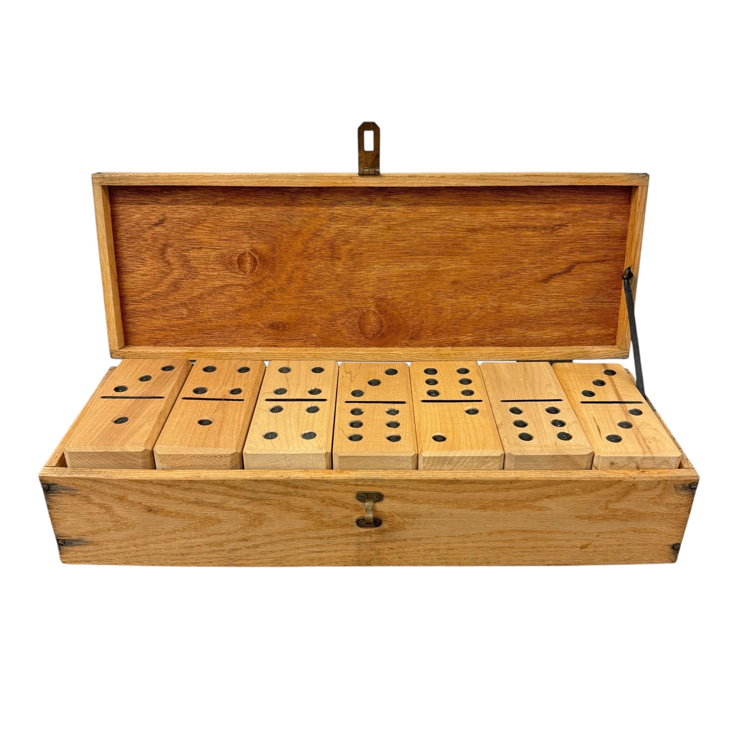 Americano Set di domino in legno vintage in vendita