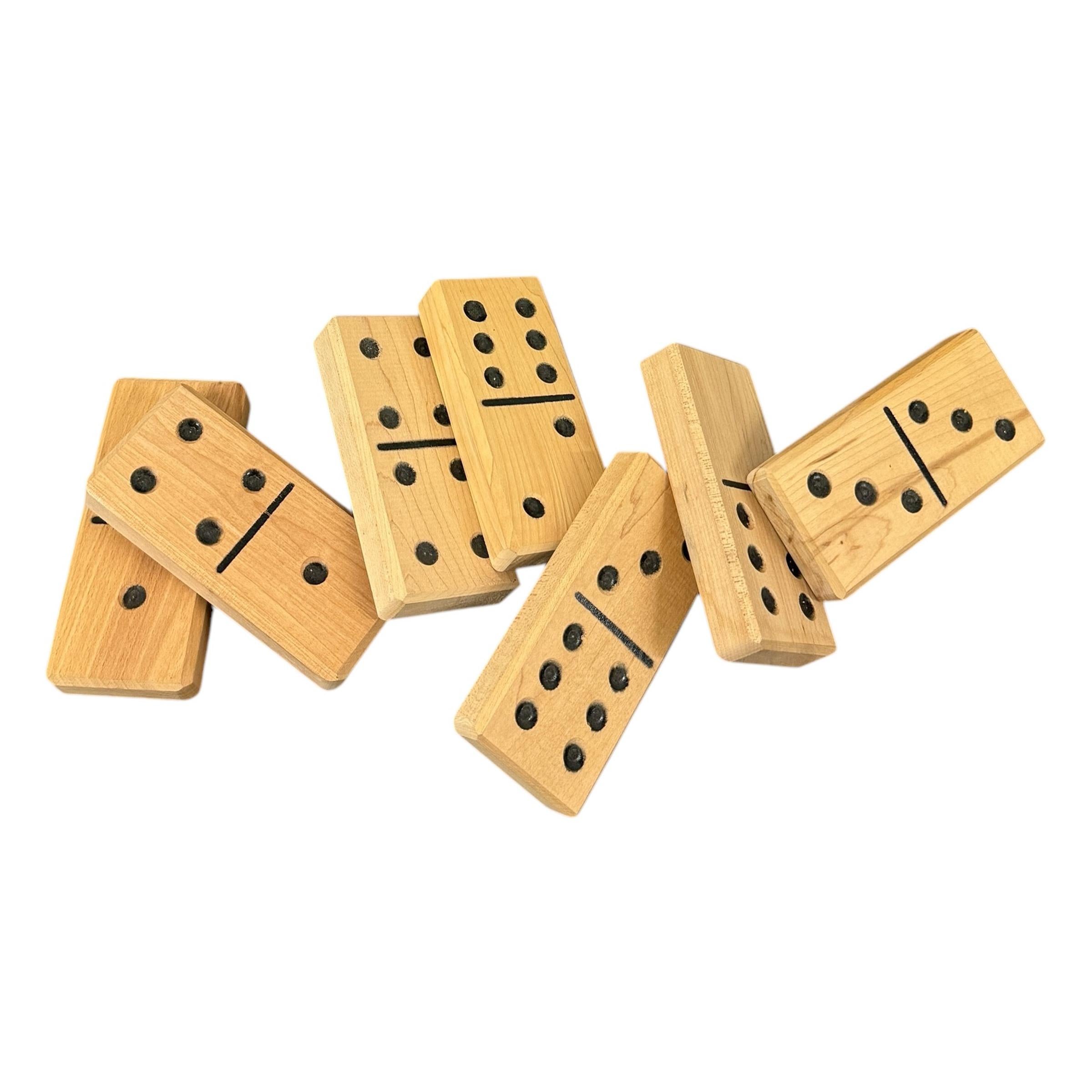 Set di domino in legno vintage in vendita 2