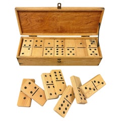 Juego de Dominó Vintage de Madera