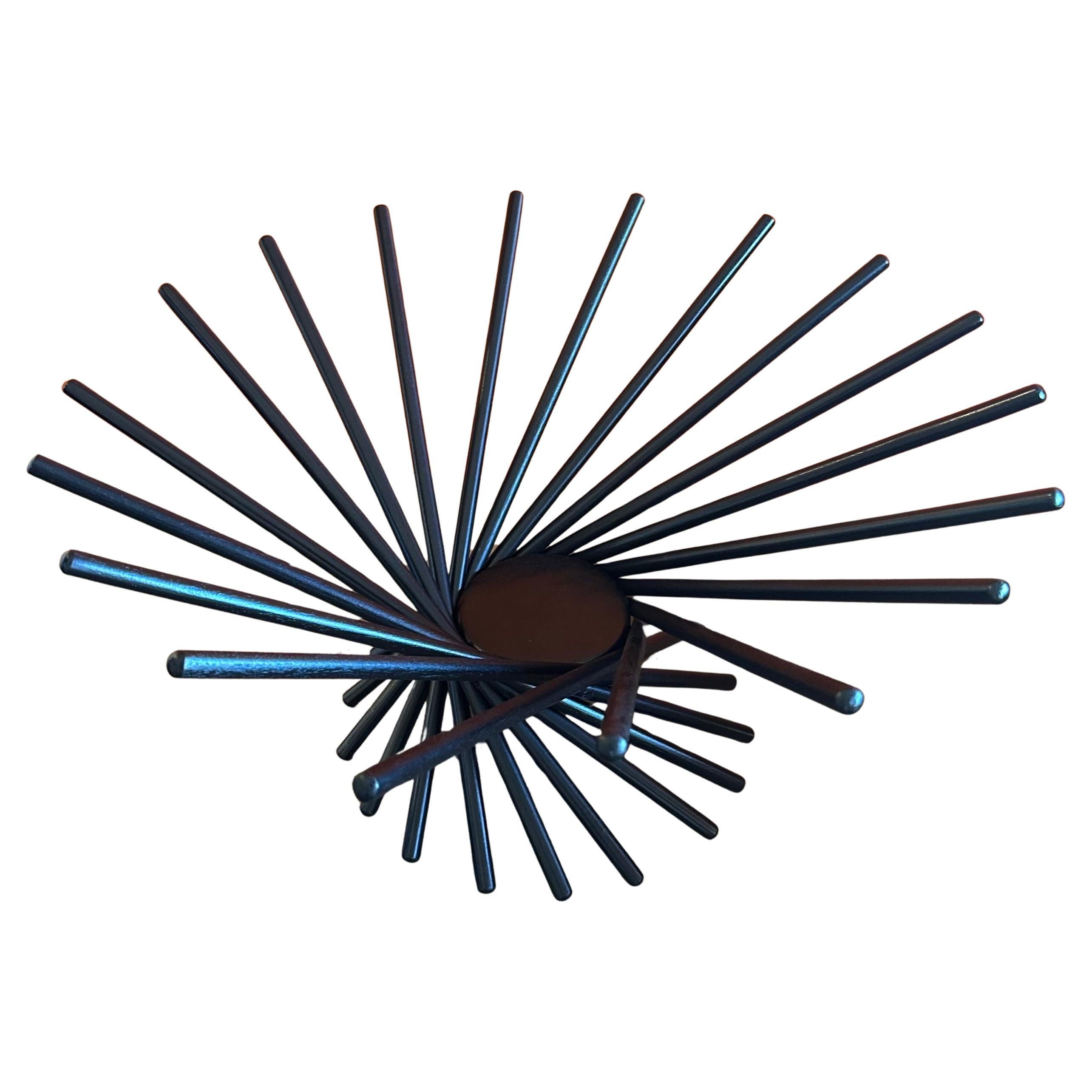 Vintage Wood Spokes Large "Satellite" Bowl by Carlo Contin for MOMA NIB For Sale
