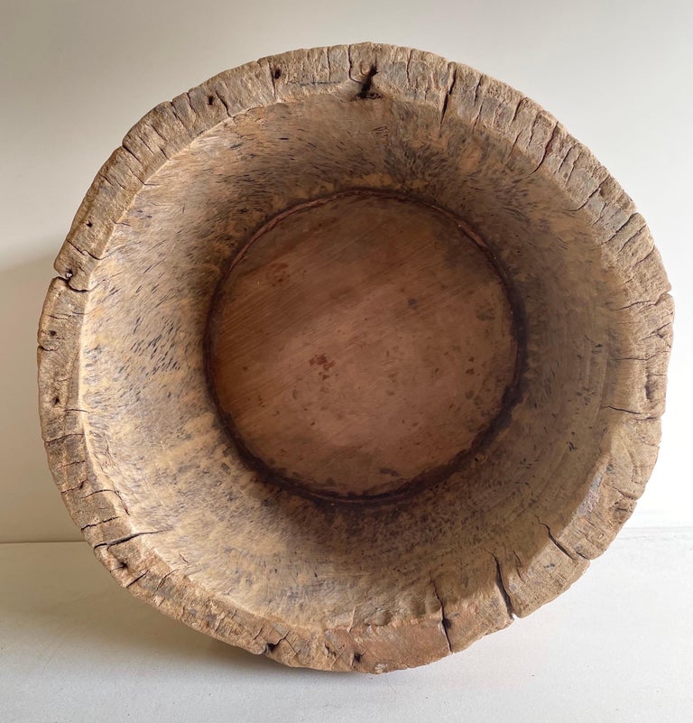 Vintage Wood Stump Trough For Sale at 1stDibs
