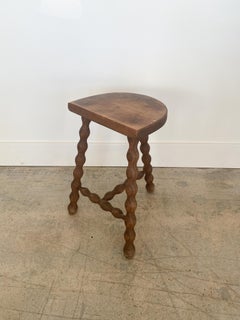 Vintage Wood Tripod Stool