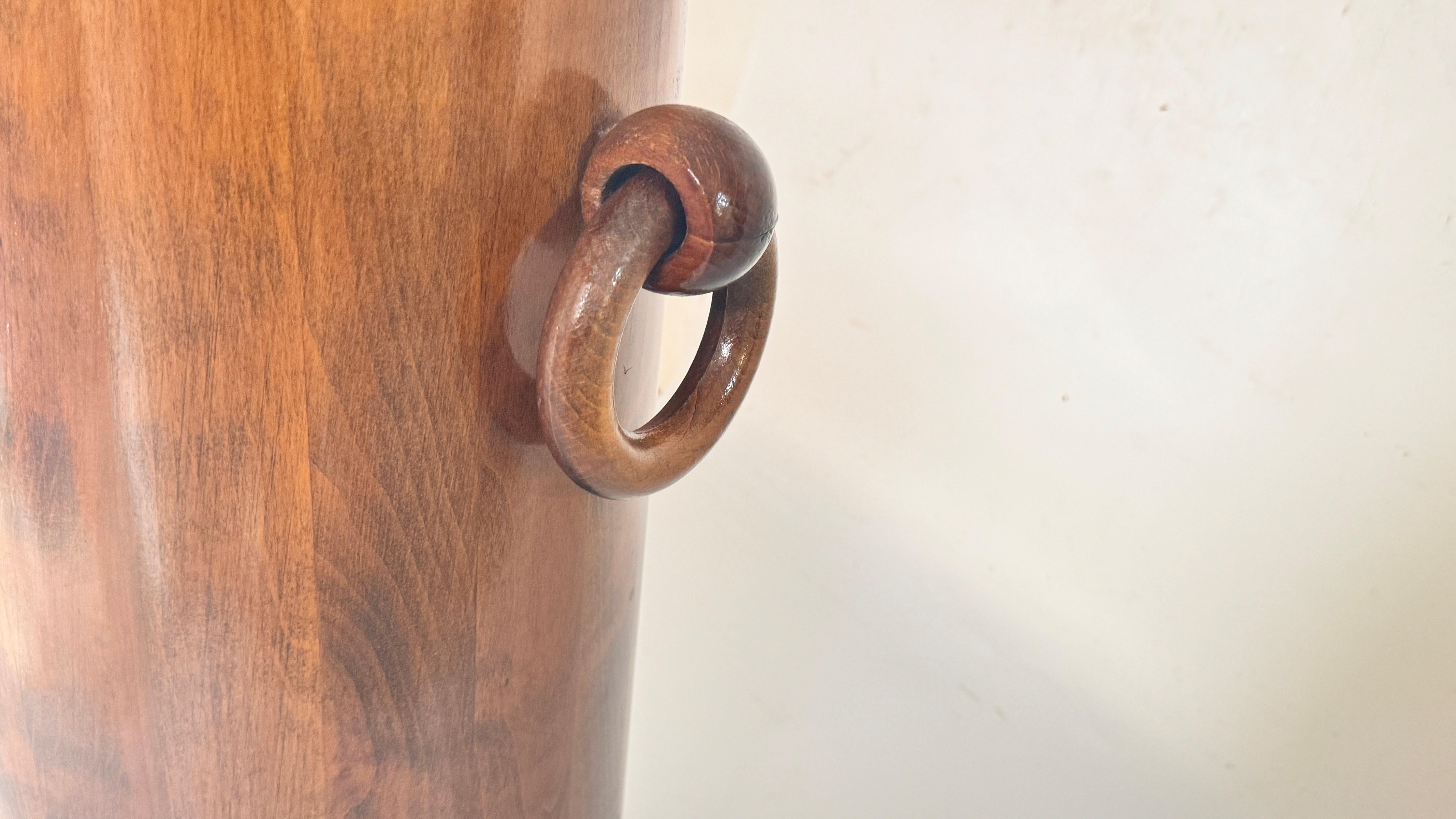 Milieu du XXe siècle Stand /Porte-parapluie Vintage en Wood Wood