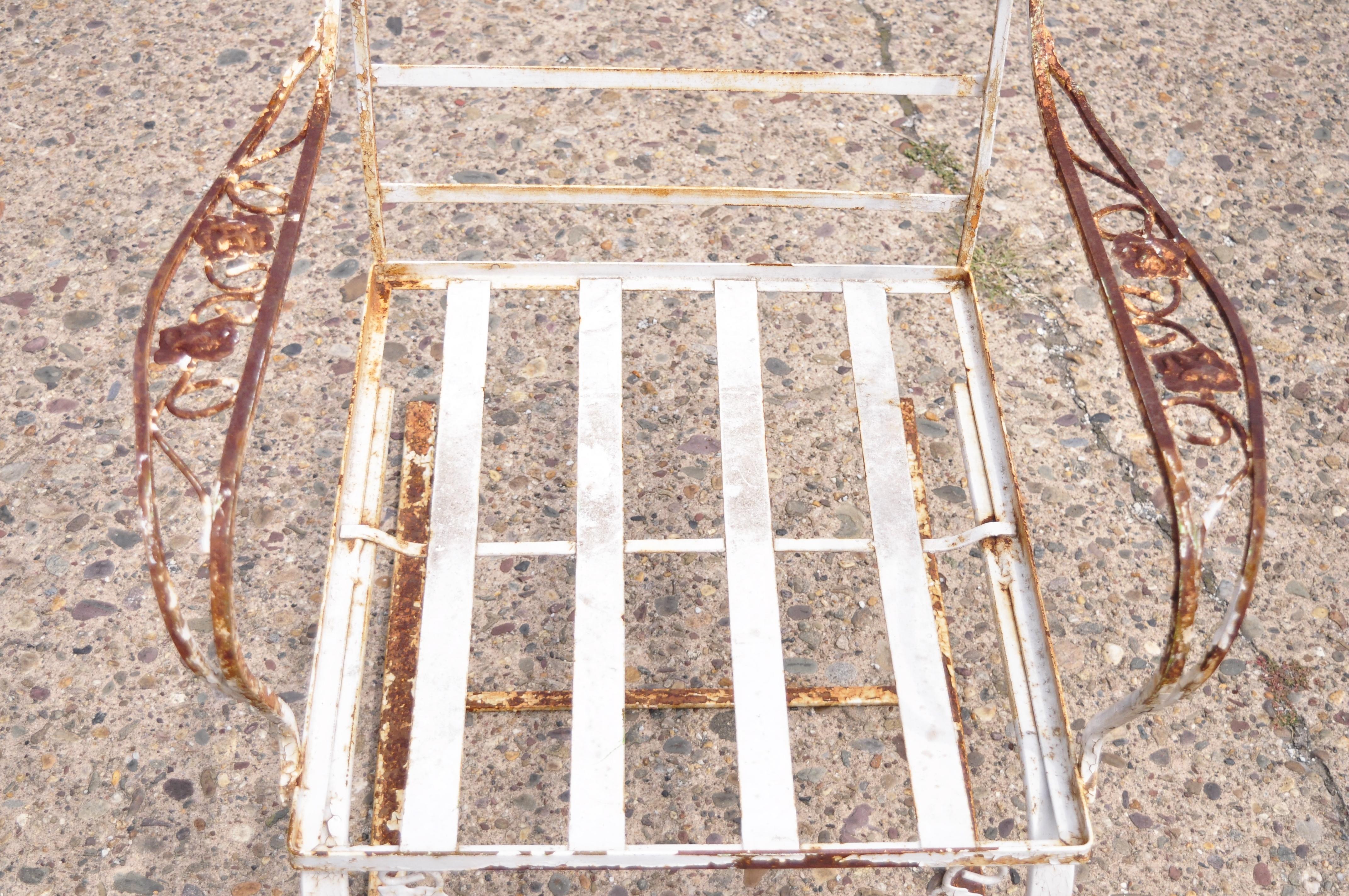 vintage wrought iron chairs for sale