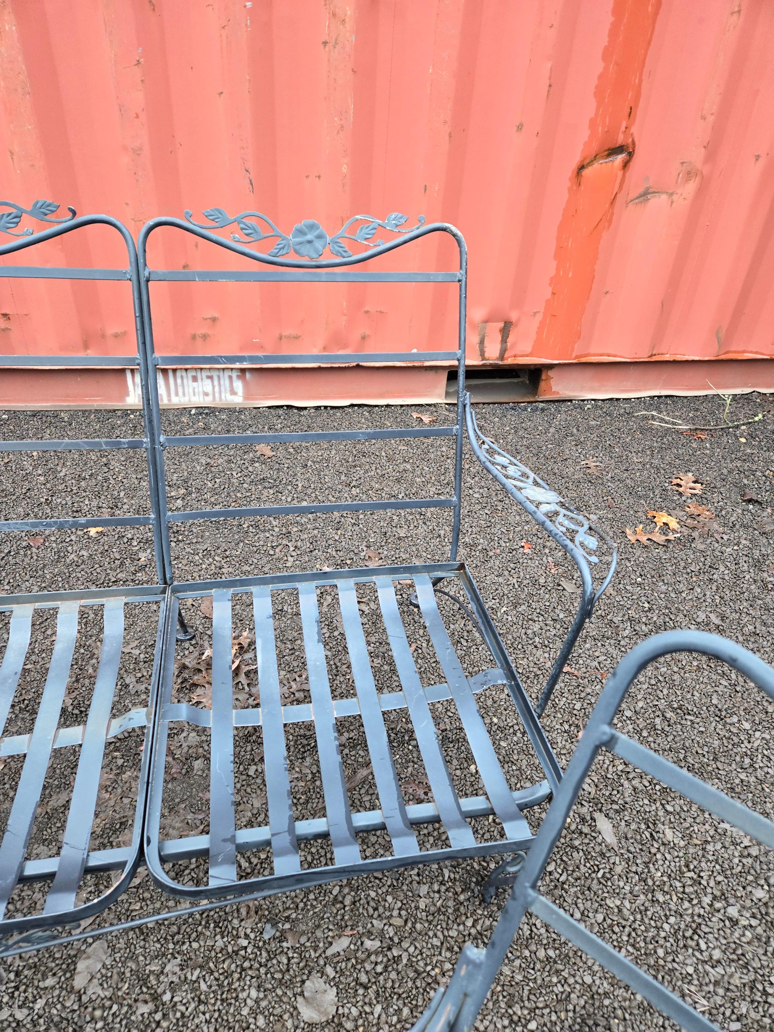Milieu du XXe siècle Ensemble de patio vintage Woodard en vente