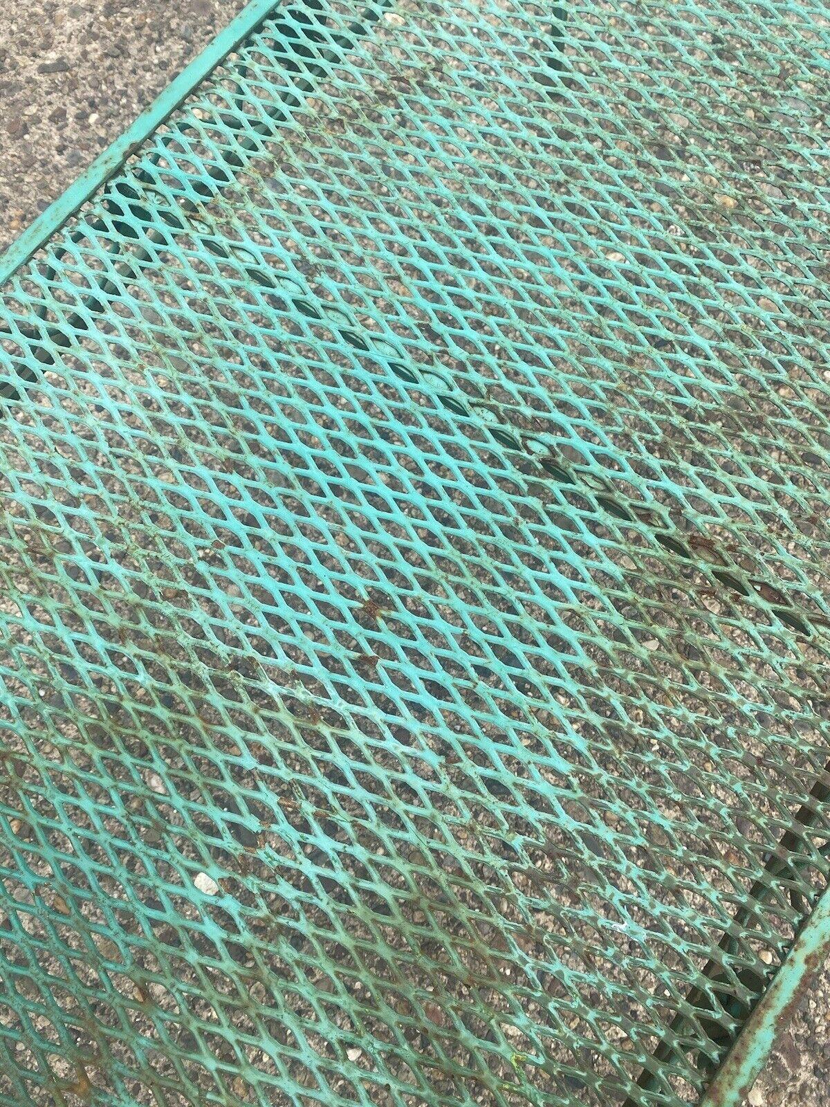 Vintage Woodard Salterini Style Green Wrought Iron Patio Outdoor Coffee Table 3