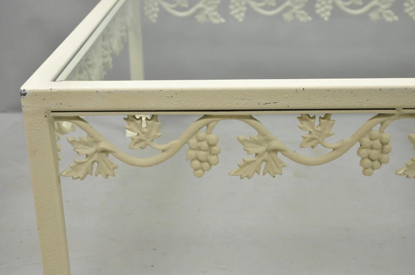 Table basse carrée en verre 