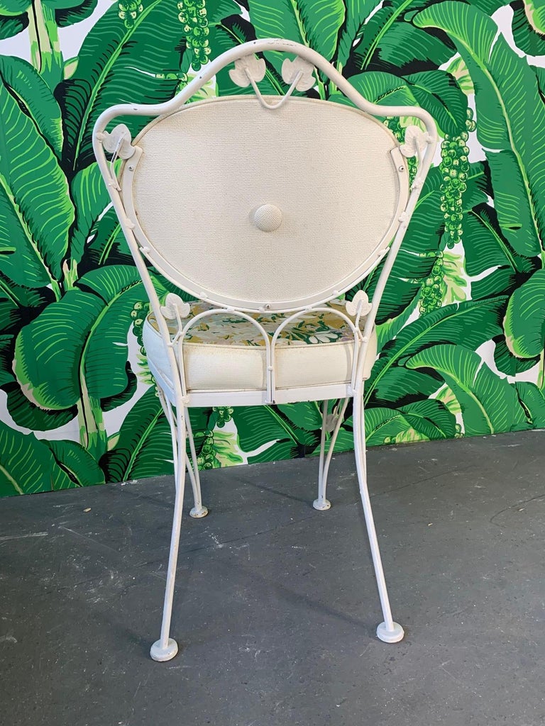 Vintage Woodard Wrought Iron Bistro Set at 1stDibs