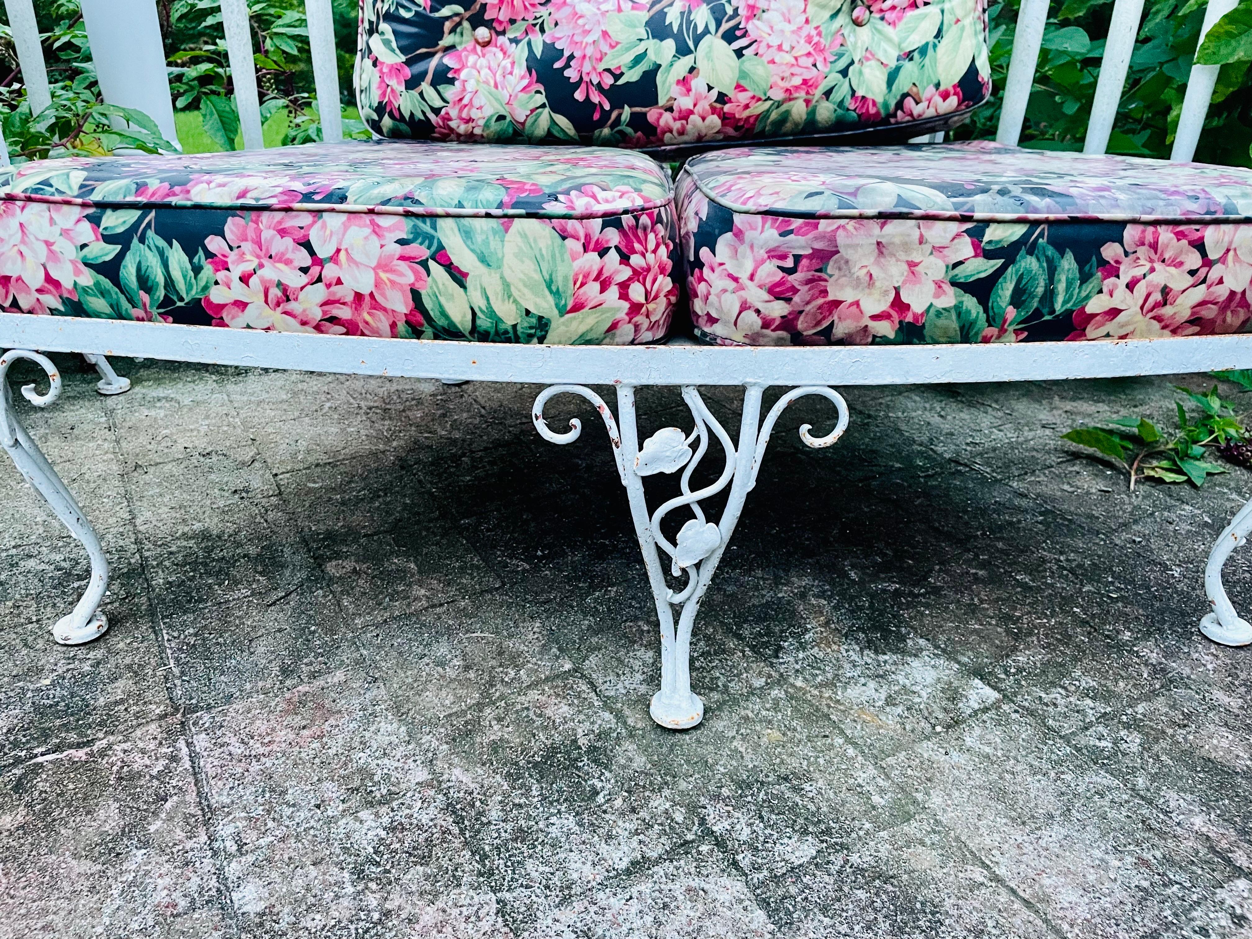 Vintage Woodard Wrought Iron Furniture Curved Sectional Chantilly Rose

Add to your existing sectional or start your complete set of Vintage Wrought Iron patio furniture by Woodard in the highly desirable and most sought after pattern, “Chantilly