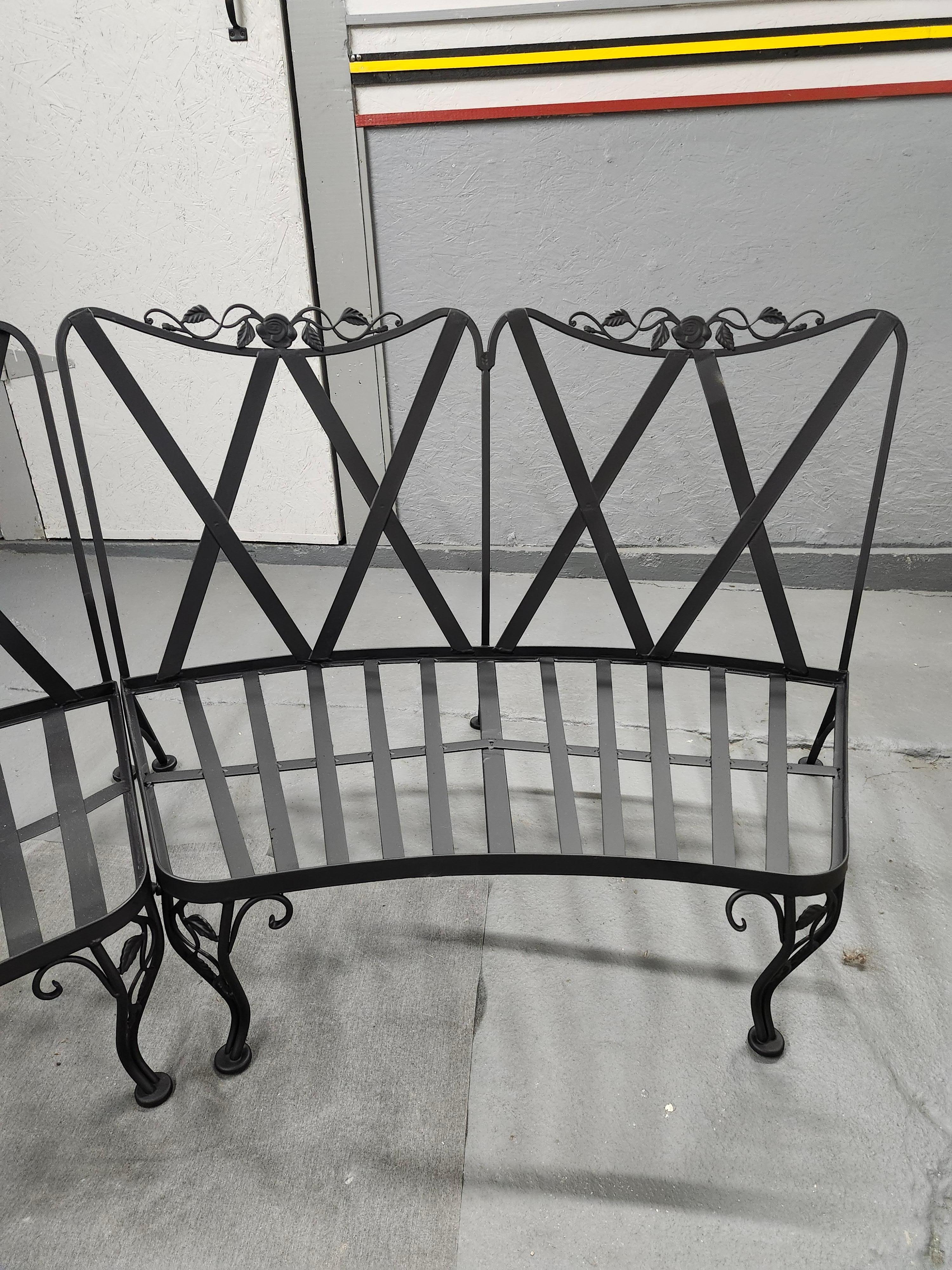 Vintage Woodard Wrought Iron Patio Furniture For Sale 7