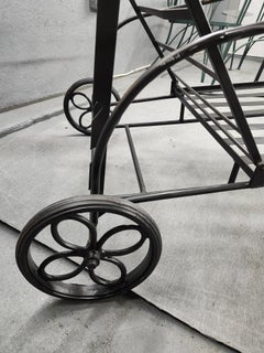 Vintage Woodard Wrought Iron Patio Lounge Chair