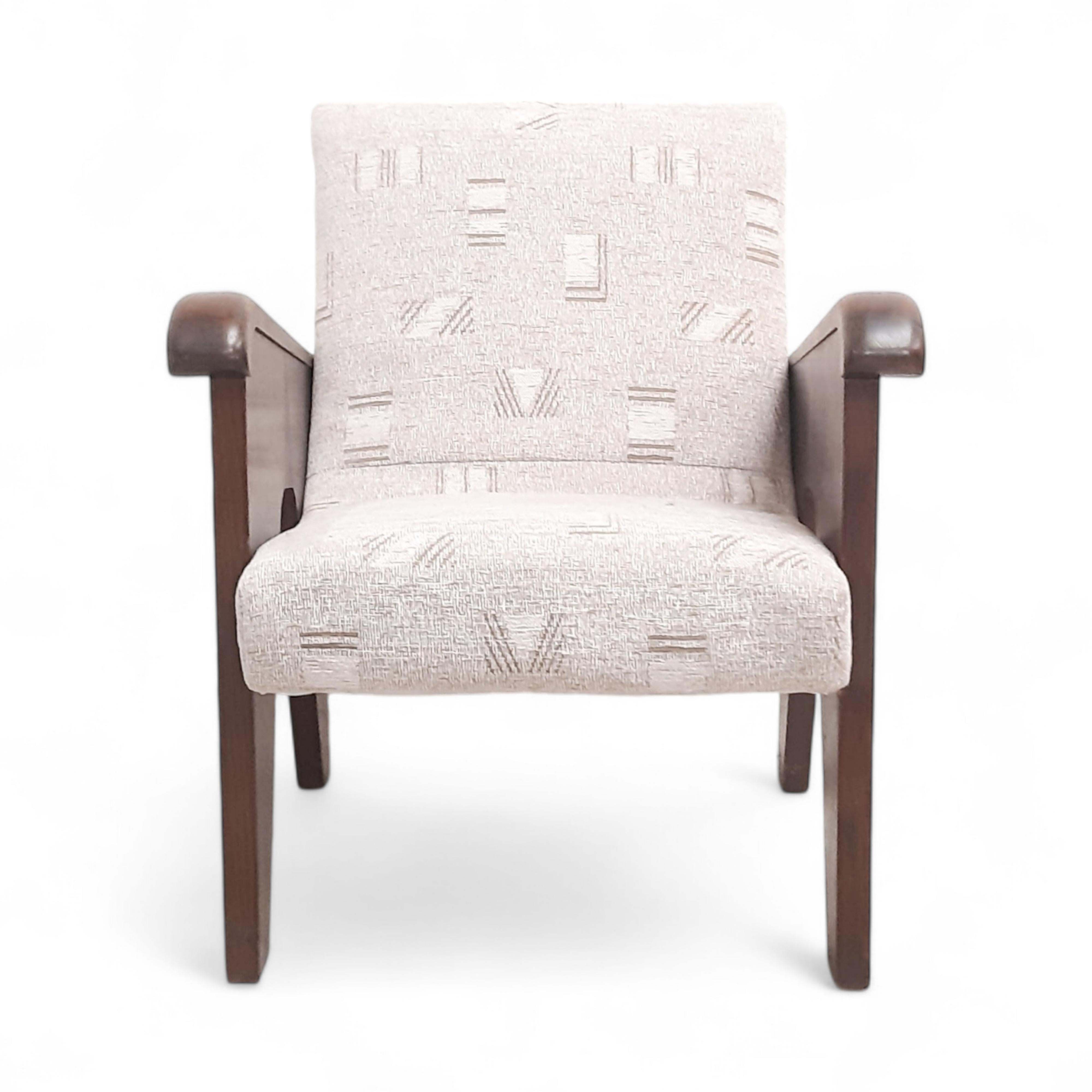 Modern Vintage Wooden A-Shaped Armchair by UP Závody, Czechoslovakia For Sale