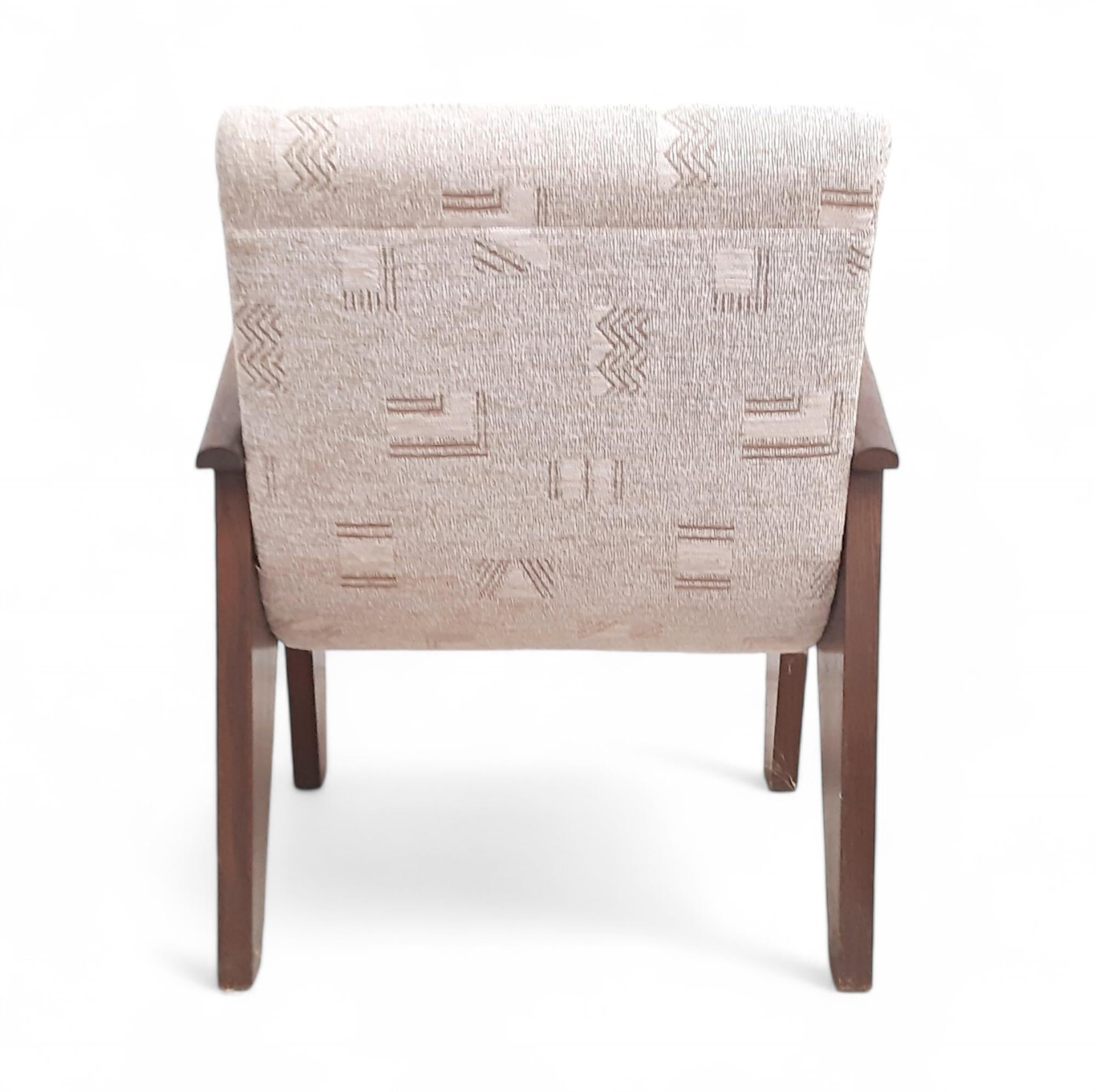 Vintage Wooden A-Shaped Armchair by UP Závody, Czechoslovakia In Good Condition For Sale In PRAHA 5, CZ