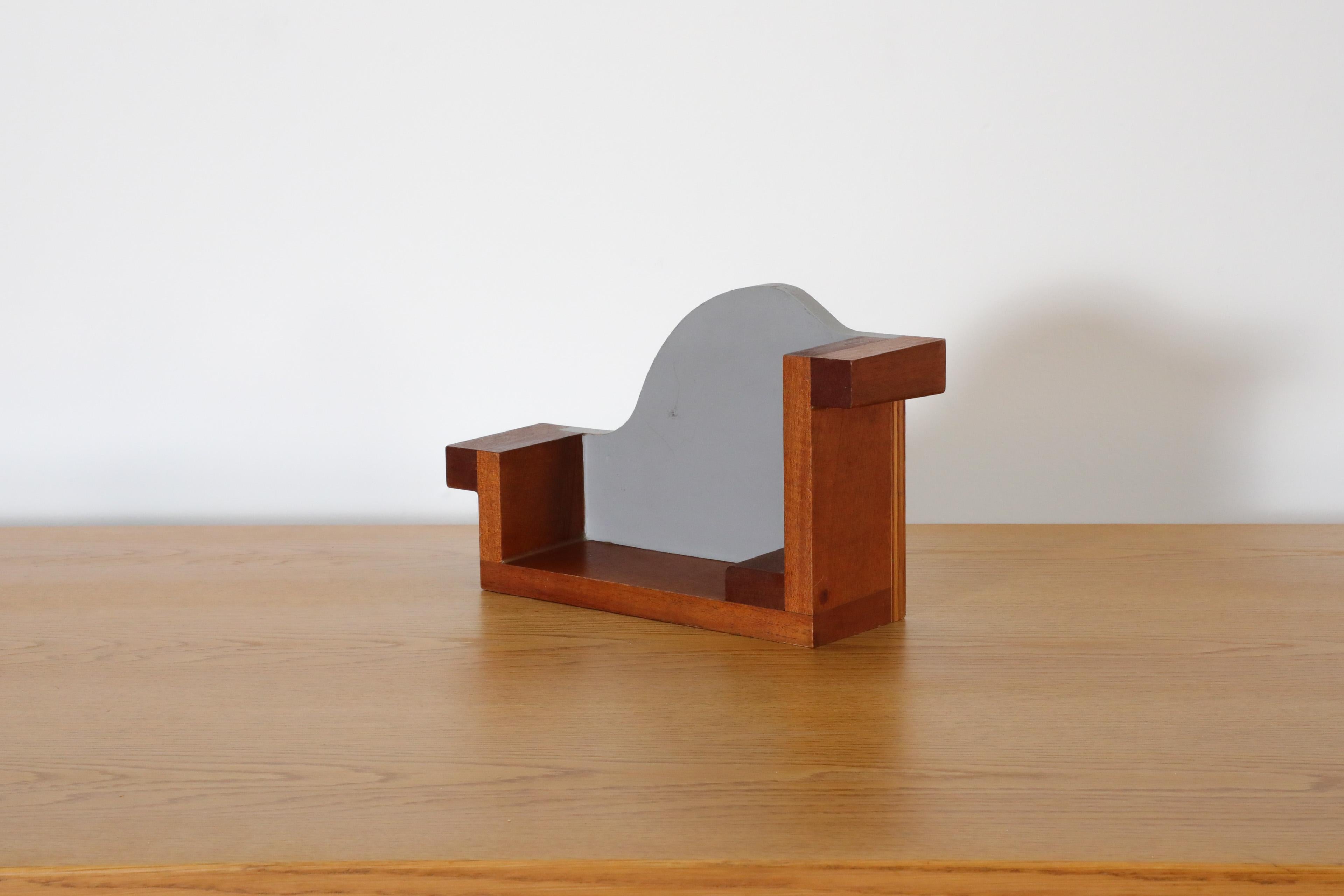 Molde o Escultura o Estantería de Madera de Avión de Época Pintado