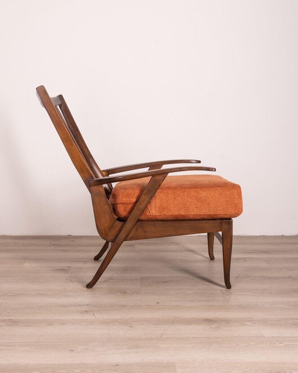 fauteuil ancien avec accoudoir en bois