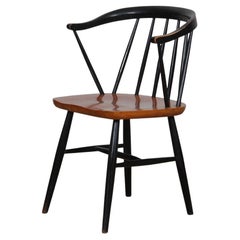 Vintage wooden armchair by Ilmari Tapiovaara, 1960s