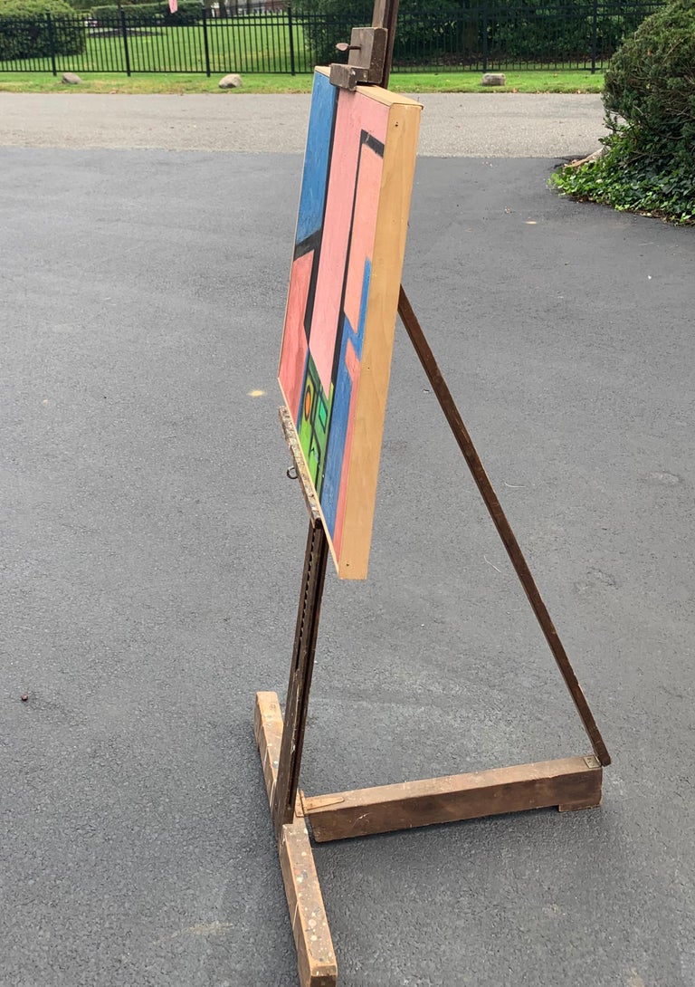 Vintage Wooden Artists Easel at 1stDibs
