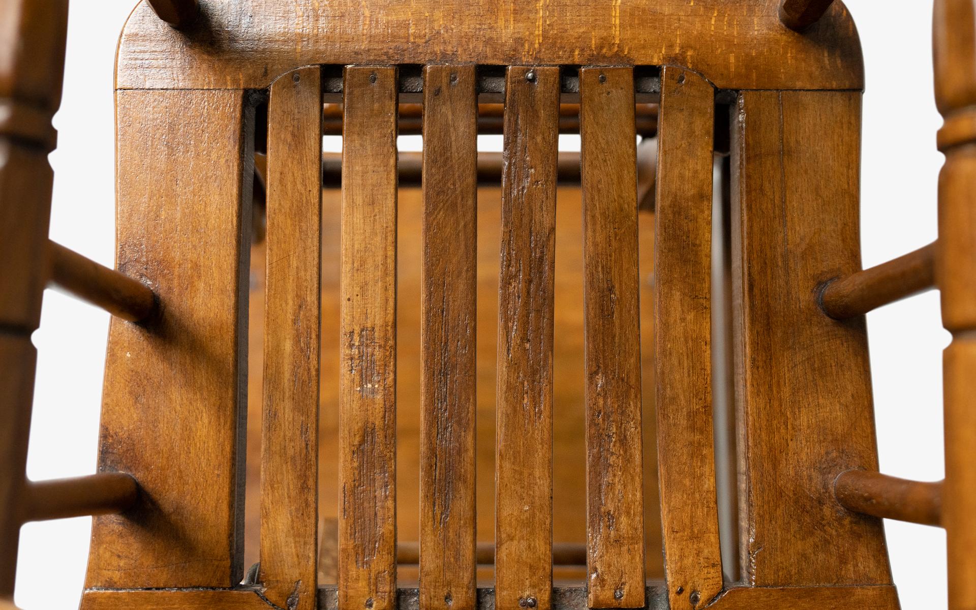 antique wooden high chair