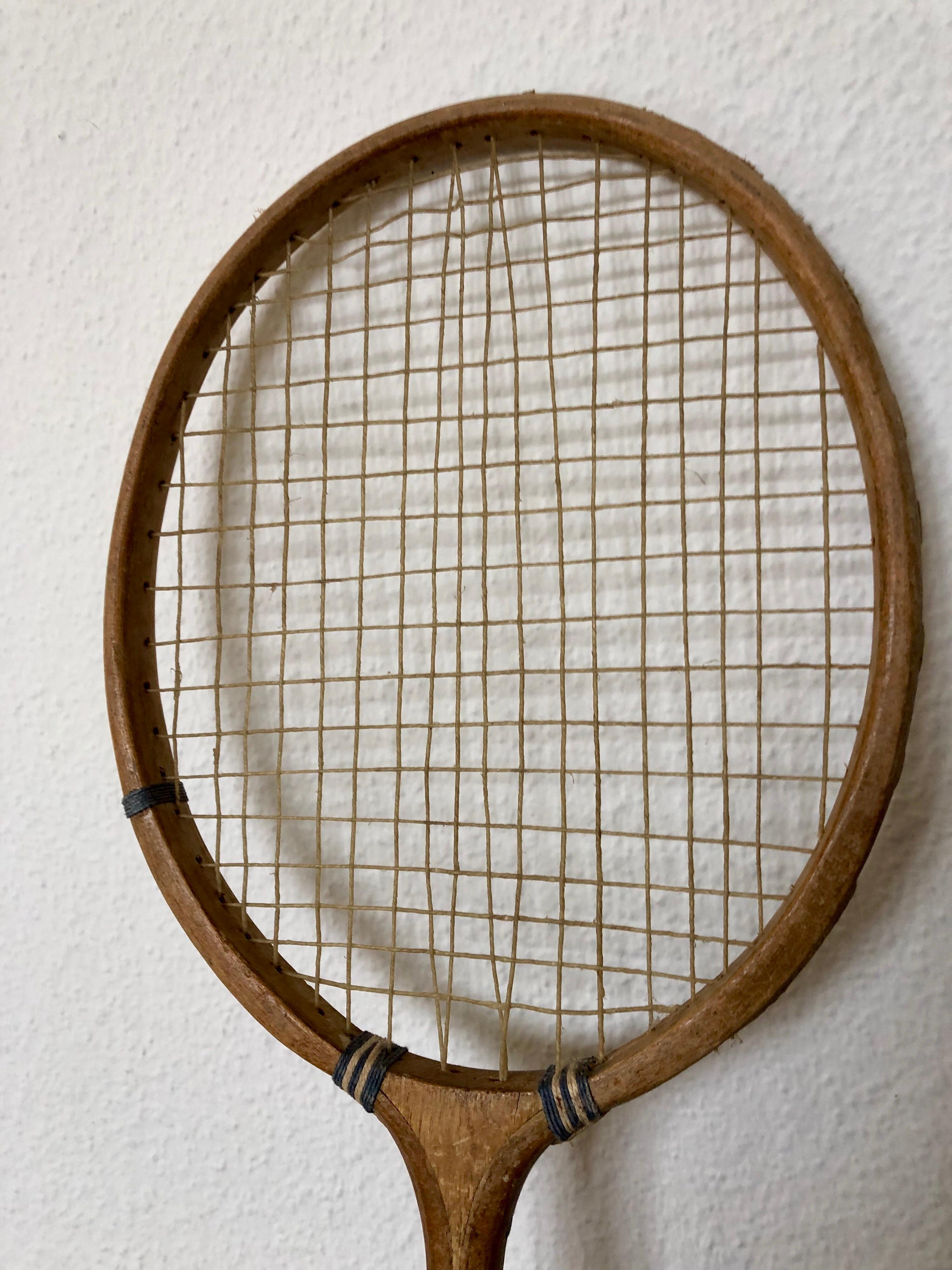 antique badminton racket