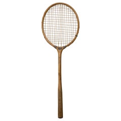 Vintage Wooden Badminton Racket Made by "Club"
