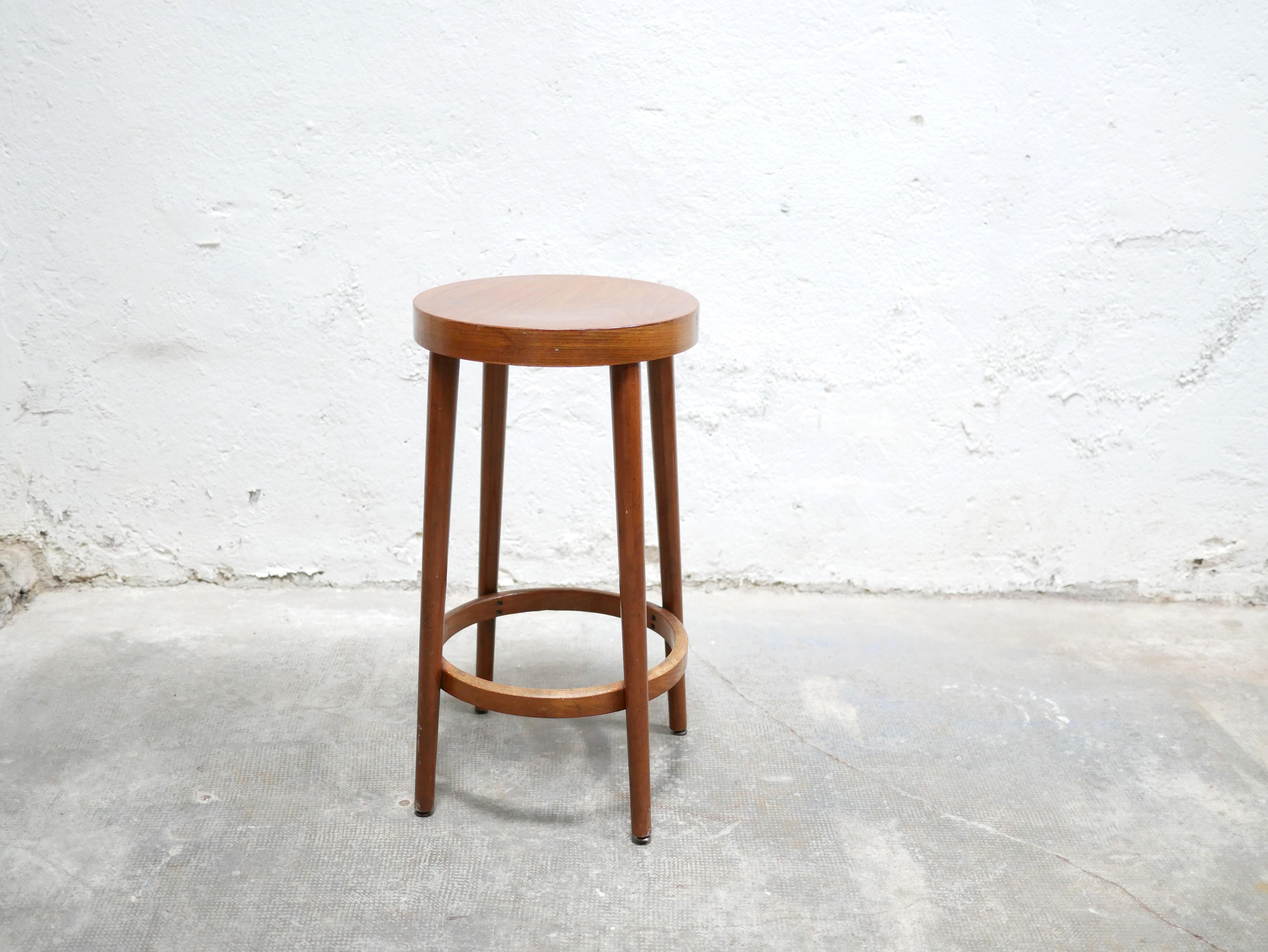Vintage wooden bar stool by Baumann editions 6