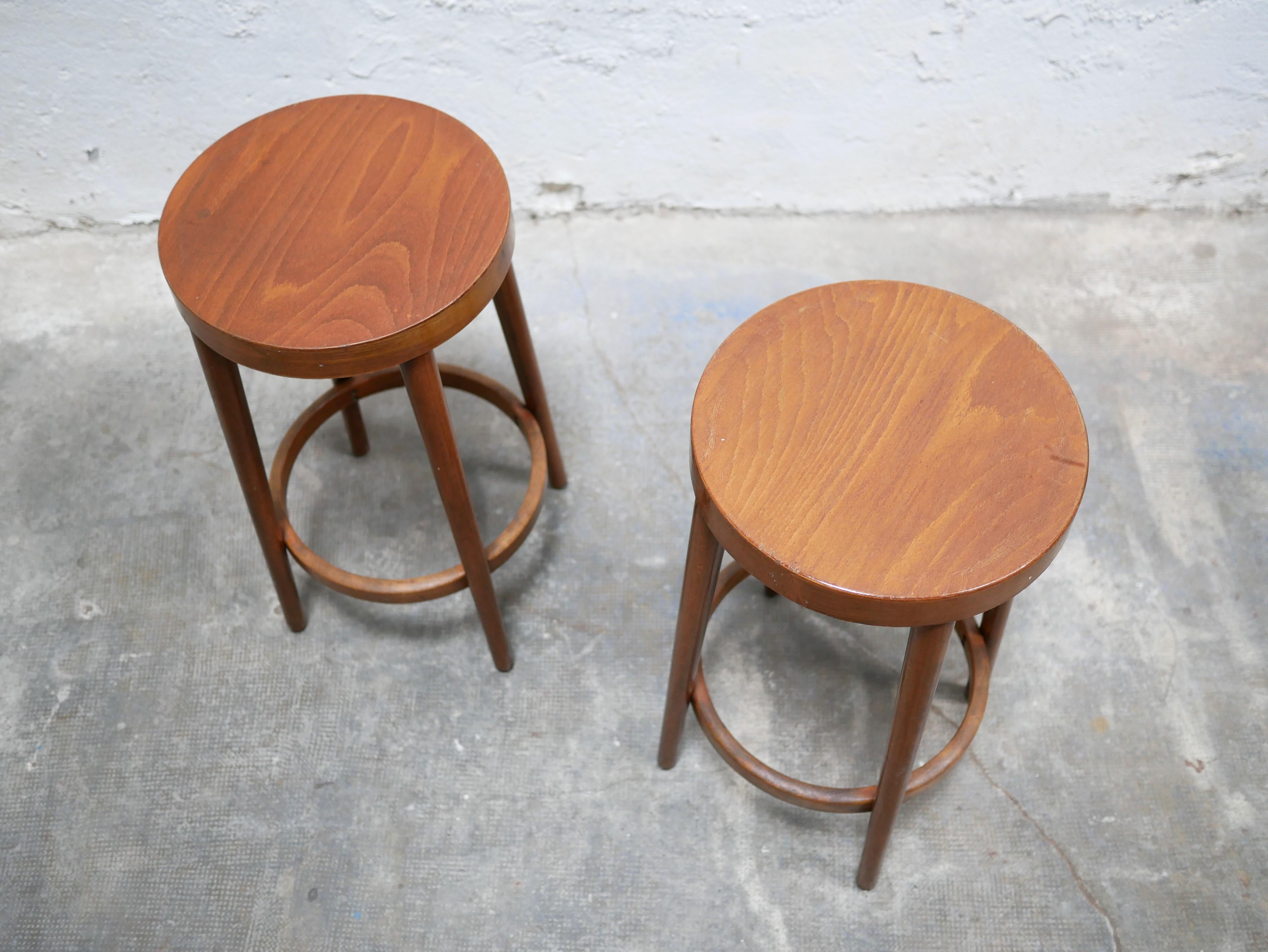 Vintage wooden bar stool by Baumann editions 9