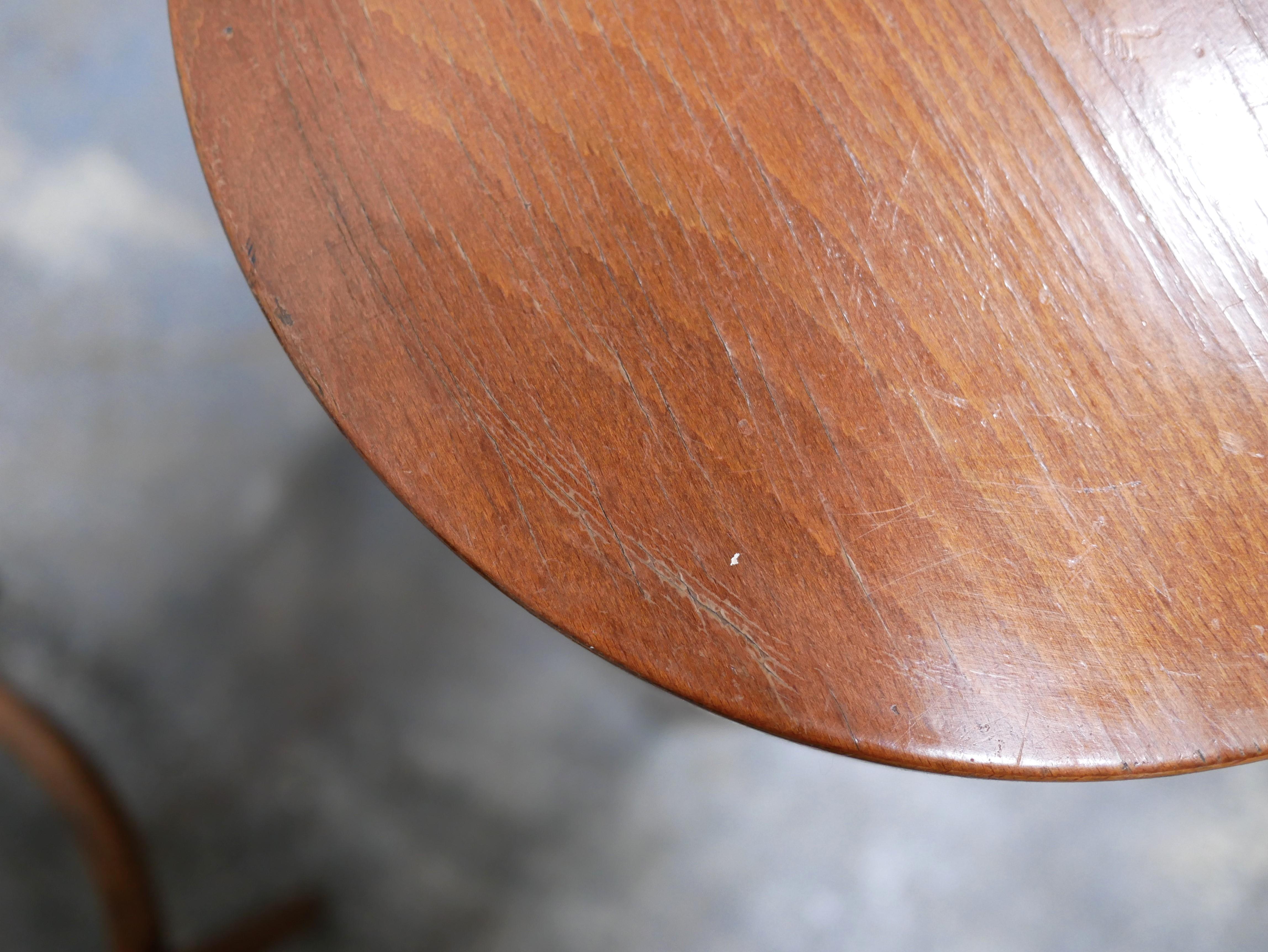 Vintage wooden bar stool by Baumann editions In Good Condition In AIGNAN, FR