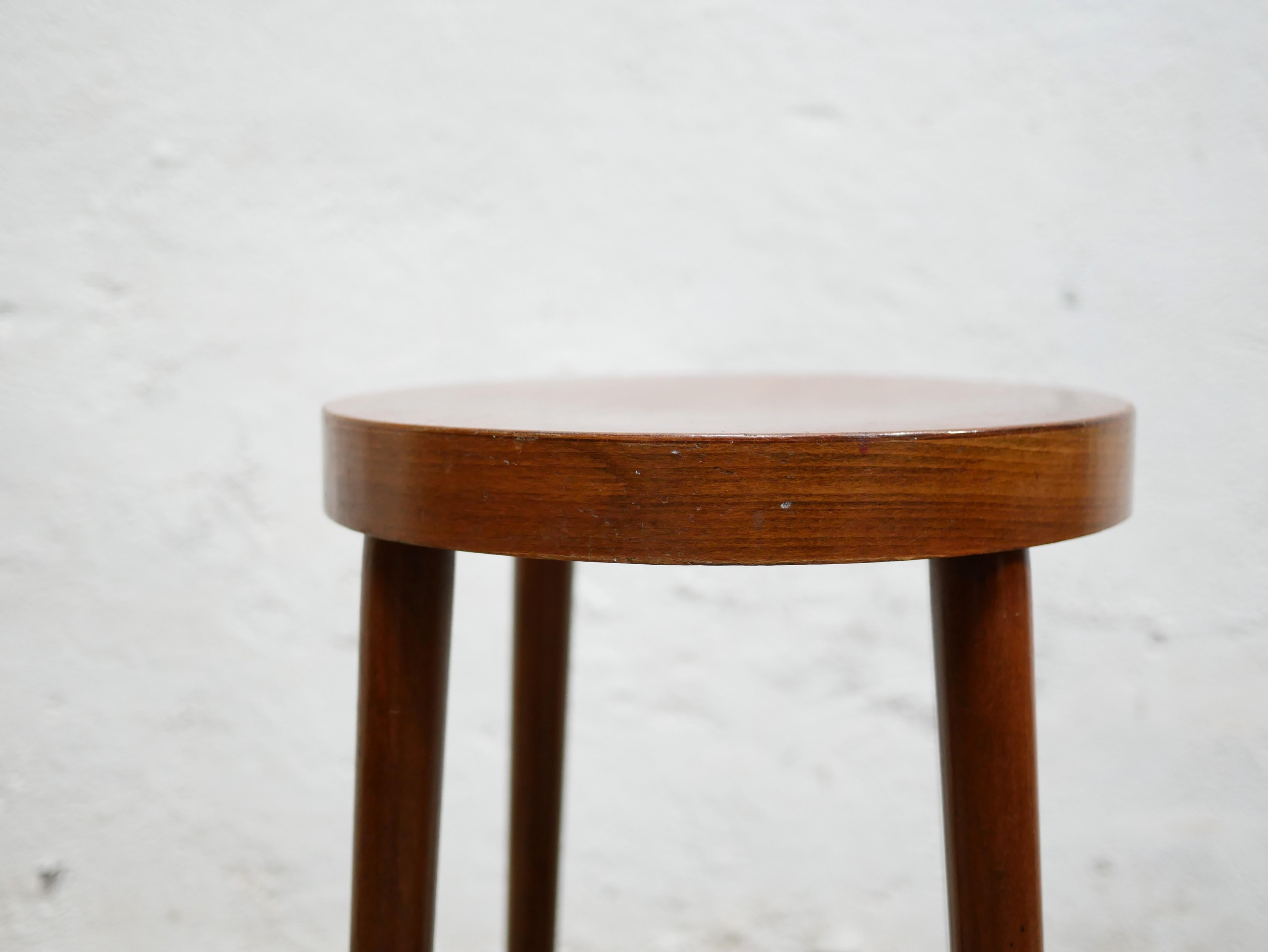 20th Century Vintage wooden bar stool by Baumann editions